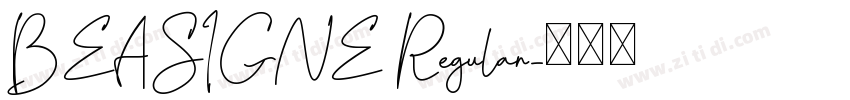 BEASIGNE Regular字体转换